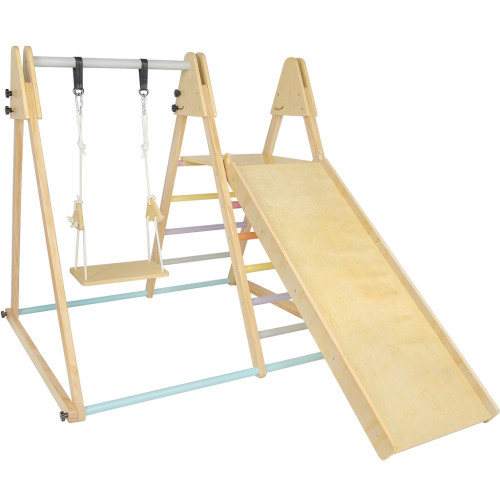 2Kids Toys Drevená hracia zostava so šmýkačkou