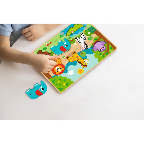 Vkládacie puzzle Zvieratká, 8 dielov