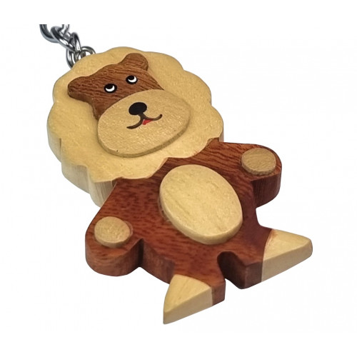 2Kids Toys Drevená kľúčenka veľká Lev stojaci