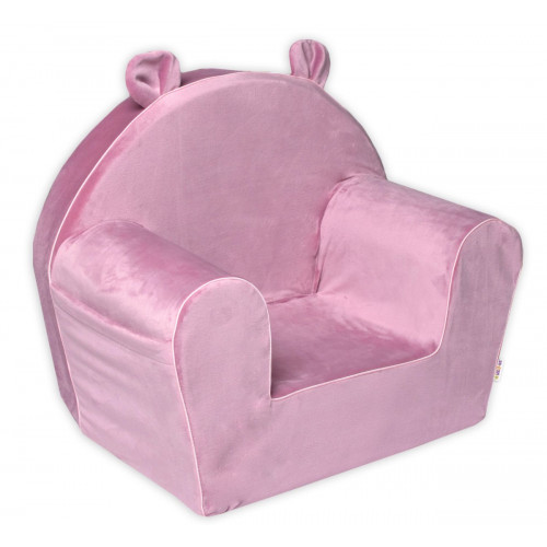 Detské kresielko Velvet s bočným vreckom Baby Nellys, ružové