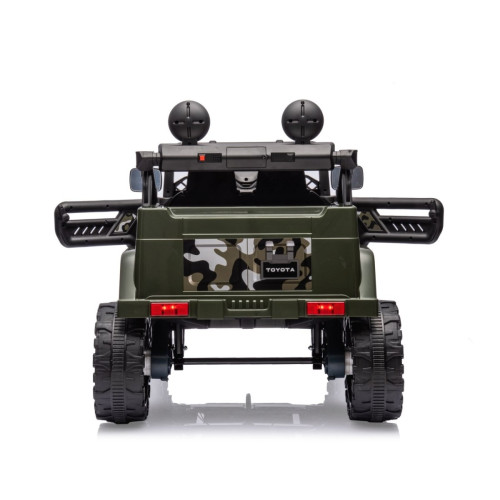 Licencované dětské elektrické SUV TOYOTA FJ CRUISER s Bluetooth a dálkovým ovládáním, army