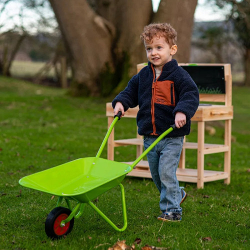 Bigjigs Toys Záhradný fúrik zelený