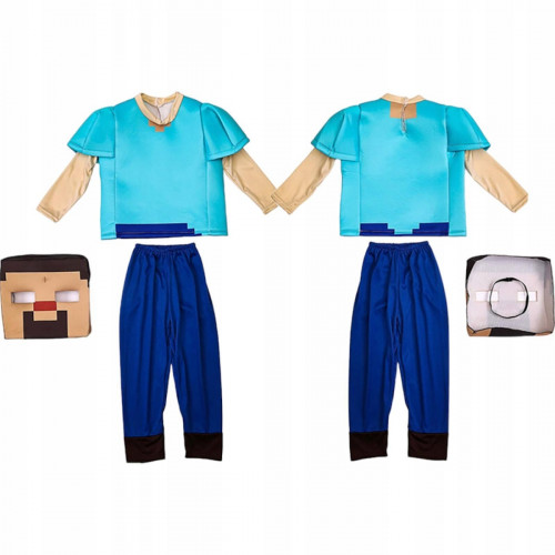 Detský kostým Minecraft Steve 104-116 S