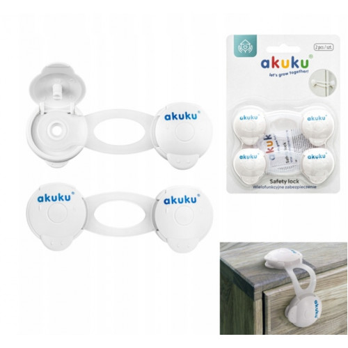 Univerzálny uzáver krátky - 2 ks, 10 cm, biely