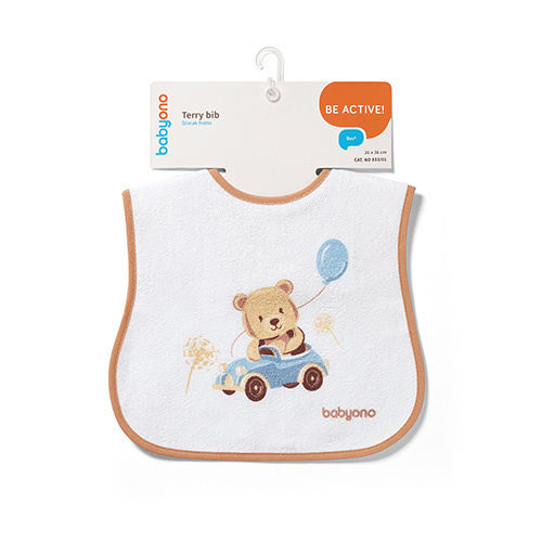 Froté podbradník s podšívkou, nepremokavý, béžový,  BabyOno