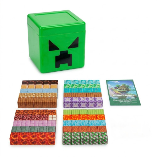 Magnetická stavebnica Minecraft Creeper v krabici Magic square 105ks