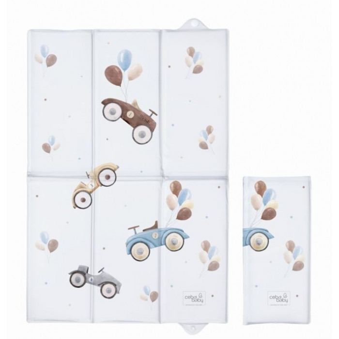 Cestovná prebaľovacia podložka Retro Cars, 60 x 40 cm