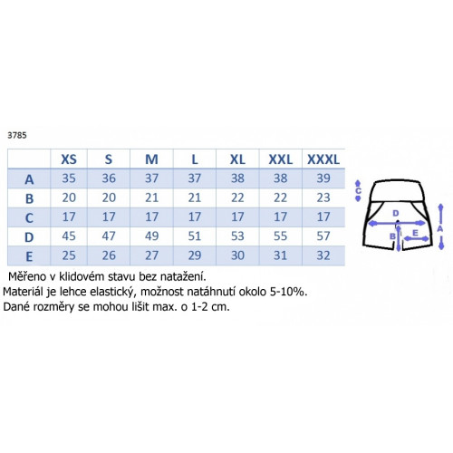 Be MaaMaa Tehotenské kraťasy s elastickým pásom - morská/modrá, vel. S