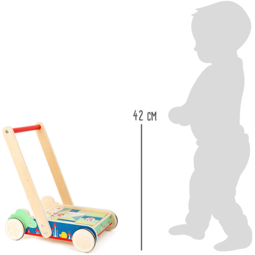 small foot Drevený vozík s kockami Move it!