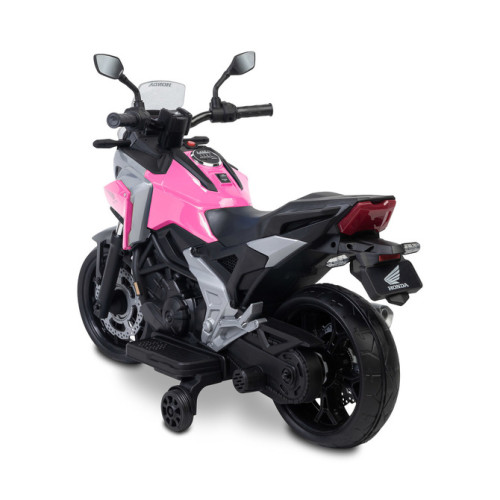 Elektrická motorka Honda NC750X pre deti – LED, USB, 3-8 rokov, ružová, čierna