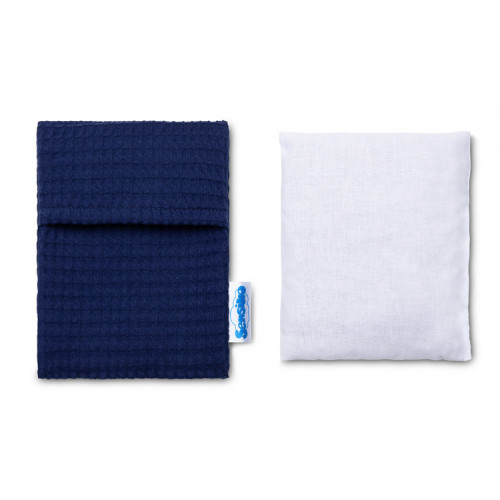 Termofor Wafel Premium tm. modrý – čerešňové jadrá, jadierka