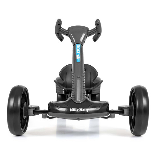 Elektrický gokart BOLT, detská motokára s diaľkovým ovládaním, LED, Bluetooth, čierné