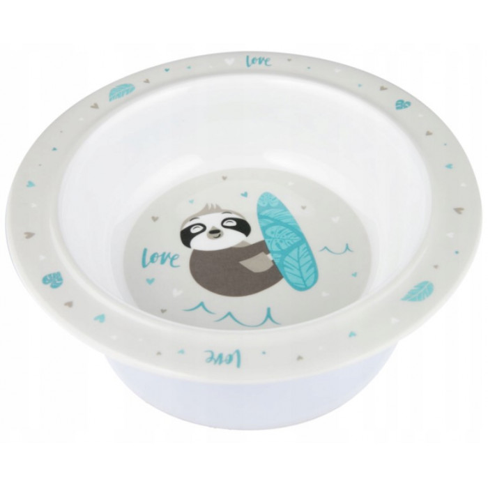 Canpol Babies Melamínová miska, Exotic Animals - sivá