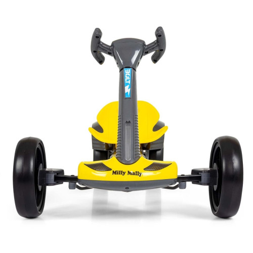 Elektrický gokart BOLT, detská motokára s diaľkovým ovládaním, LED, Bluetooth, žlté