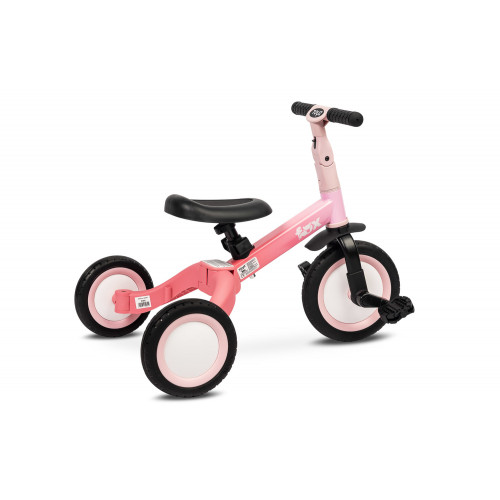 Multifunkčné detské odrážadlo a bicykel 4v1 Fox - ružové