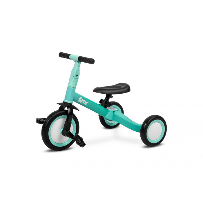 Multifunkčné detské odrážadlo a bicykel 4v1 Fox - tyrkysové