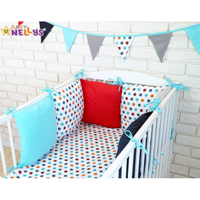 Baby Nellys Vankúšikový mantinel s obliečkami 135x100cm - č. Blo8