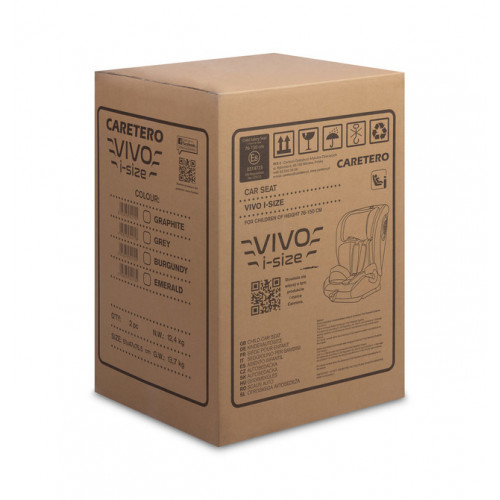Autosedačka Vivo I Size, 76-150 - šedá