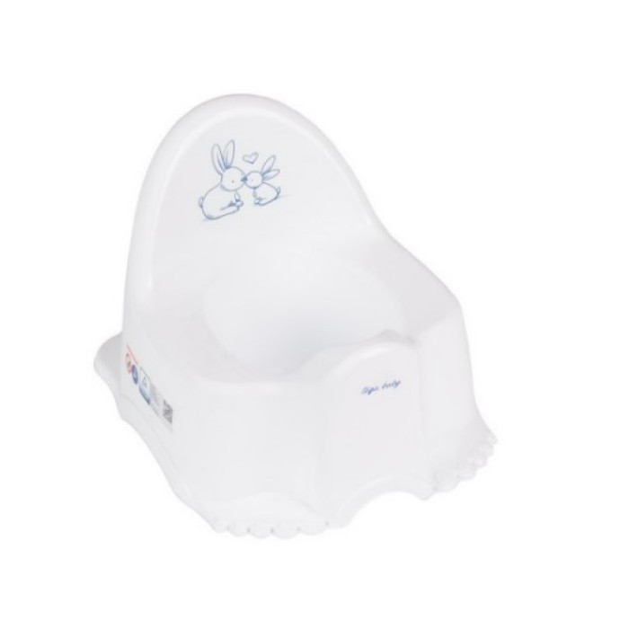 Nočník s melódiou Eco Bunny - biely