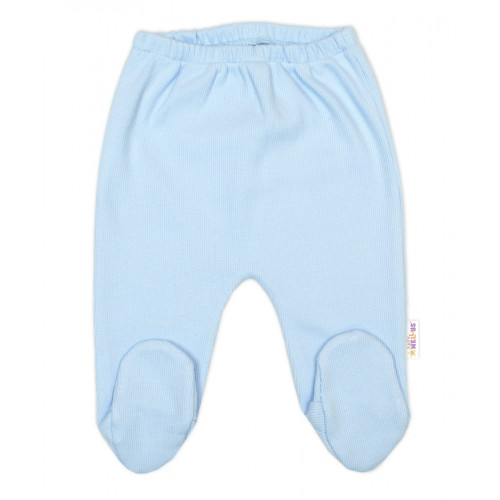 Rebrovaná sada, Star 5D, body, polodup., kabátik, čiapka, rukavice - modrá, biela, 62