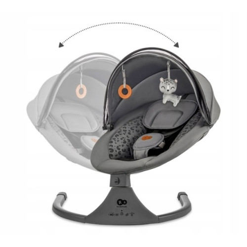 Hojdacie lehátko s melódiou 2v1 Lumi, Premium Dark grey