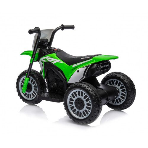 Elektrická detská motorka Honda CRF450R 6V trojkolka - zelená