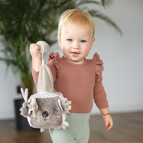 Senzorická plyšová hračka Koala Coco, šedá