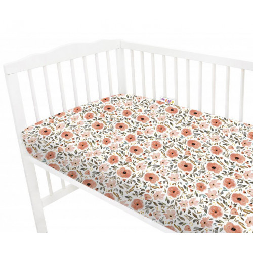 Baby Nellys 6-dielna výhodná súprava pre bábätko s darčekom, 135x100 cm - Begónie