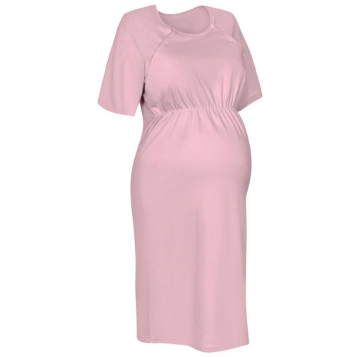 Dámska tehotenská/dojčiaca nočná košeľa Luna, púdrová, veľ. XXL