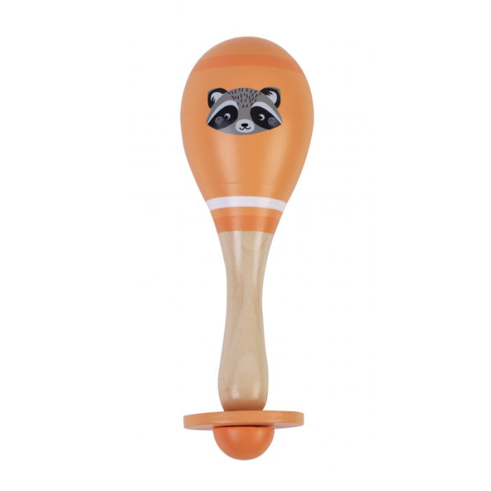 Adam Toys Drevená rumba gule mýval - oranžová