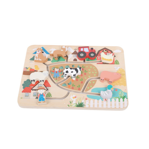 2Kids Toys Motorická deska Farma