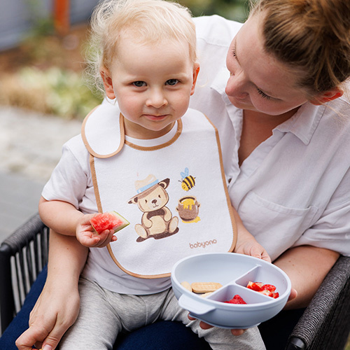 Froté podbradník s podšívkou, nepremovaký, béžový, BabyOno