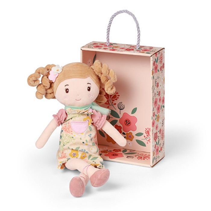 Bábika maznáčik Lucy, kvetinkové šaty, BabyOno