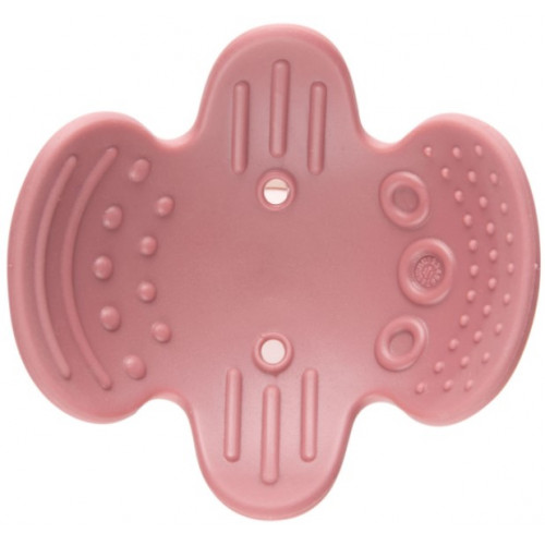 Canpol Babies Senzorická hrkálka s hryzátkom, ružová