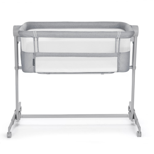 Prístavná postieľka 2v1 Kinderkraft NESTE UP 2 Light Grey s matracom